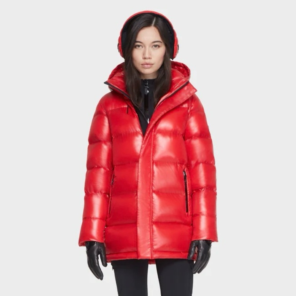 NWT RUDSAK Poppy Red Puffer Jacket - JOJO - Picture 4 of 9